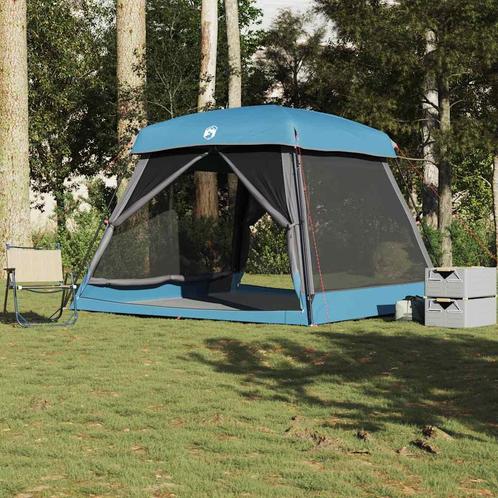 vidaXL Gezinstent 6-persoons waterdicht blauw, Caravans en Kamperen, Tenten, Nieuw, Verzenden