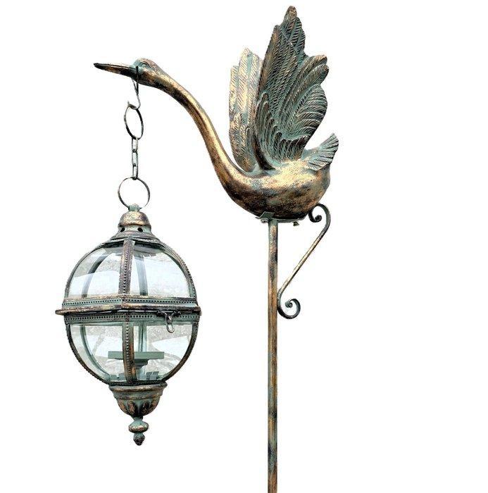 Lanterne - lanterne luminaire dextérieur - verre métallique, Antiek en Kunst, Kunst | Designobjecten