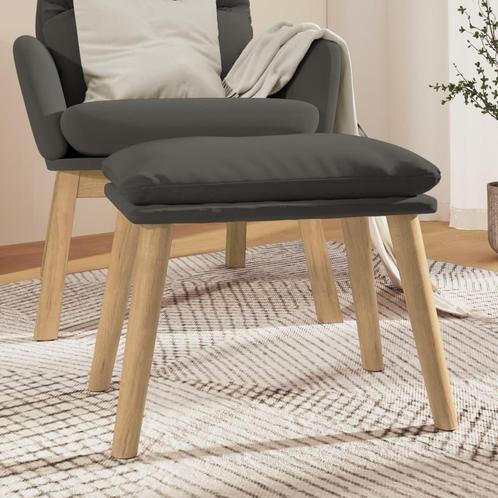 vidaXL Voetenbank 45x29,5x35 cm fluweel donkergrijs, Huis en Inrichting, Zetels | Voetbanken en poefs, Nieuw, Verzenden