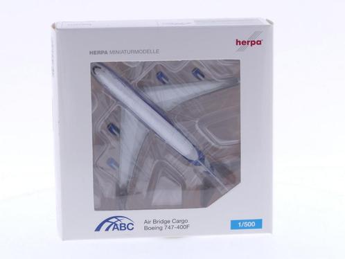Schaal 1:500 Herpa 518192 Air Bridge Cargo Boeing 747-400..., Hobby en Vrije tijd, Modelbouw | Vliegtuigen en Helikopters, Gebruikt