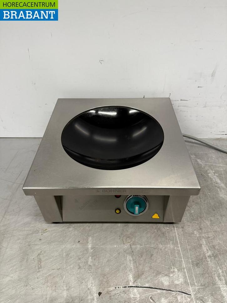 Acier inoxydable Bohner Induction Wok Plaque wok avec poêle, Zakelijke goederen, Horeca | Overige, Verzenden