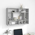 vidaXL Wandschap 75x16x55 cm bewerkt hout grijs sonoma, Huis en Inrichting, Kasten | Wandmeubels, Verzenden, Nieuw