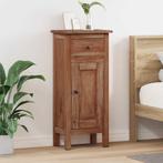 vidaXL Plantenstand met lade Bruin 36 x 25 x 80 cm Mahonie, Tuin en Terras, Verzenden, Nieuw