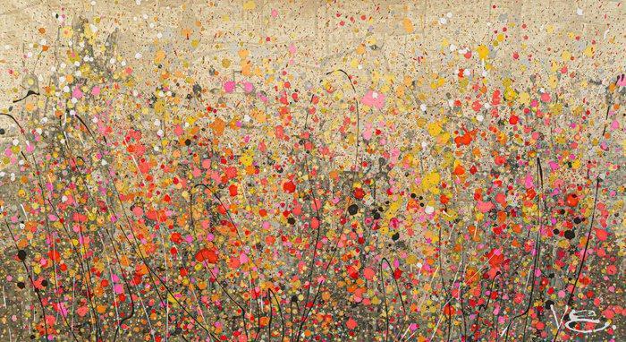 Violeta Endo - Wildflower Bazaar. XXL, Antiek en Kunst, Kunst | Schilderijen | Modern