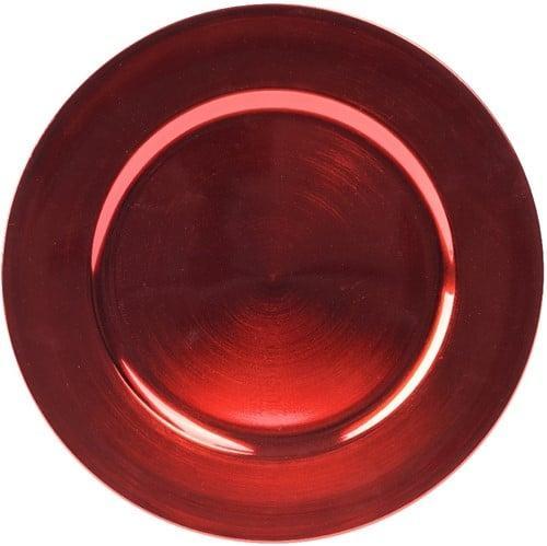 Onderbord Rond Rood Groot 40 cm, Huis en Inrichting, Woonaccessoires | Kunstplanten en Kunstbloemen, Nieuw