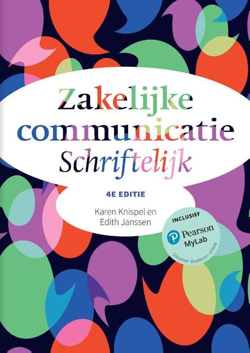 Zakelijke communicatie - Schriftelijk, 4e editie met MyLab, Boeken, Schoolboeken, Zo goed als nieuw, Verzenden