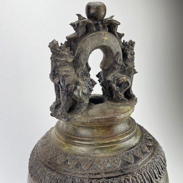 Grote (80 cm) bronzen Birmaanse kloosterbel uit de 19e eeuw., Antiek en Kunst, Kunst | Niet-Westerse kunst