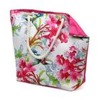 Beach Bag 55.5 x 39 cm Pink Flowers 44 x 37 x 11 cm., Handtassen en Accessoires, Nieuw, Overige typen, Verzenden, Overige kleuren