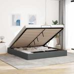 vidaXL Bedframe zonder matras 200x200 cm stof donkergrijs, Huis en Inrichting, Slaapkamer | Bedden, Verzenden, Nieuw