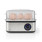 Eierkoker | Nedis | 8 eieren (500W, Pocheerbakje, RVS), Electroménager, Chaudières à œufs, Verzenden