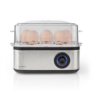 Eierkoker | Nedis | 8 eieren (500W, Pocheerbakje, RVS), Electroménager, Chaudières à œufs, Envoi
