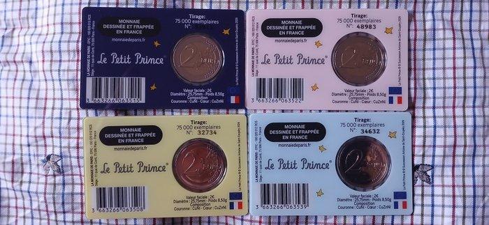 Frankrijk. 2 Euro 2026 Le Petit Prince (4 coincards), Postzegels en Munten, Munten | Europa | Euromunten