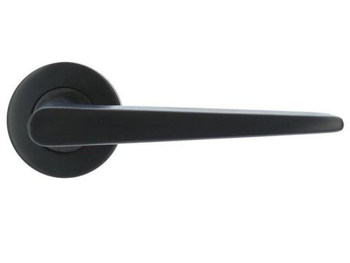 Deurkruk Wig op ronde rozet PVD Gunmetal, Doe-het-zelf en Bouw, Hang- en Sluitwerk, Ophalen of Verzenden
