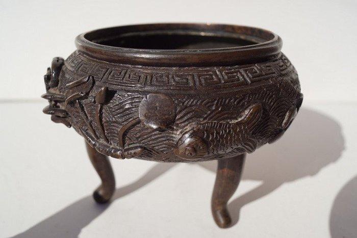 Wierookbrander - Brons - Koro (wierookbrander), Antiek en Kunst, Antiek | Overige Antiek