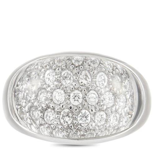 Ring - 18 karaat Witgoud, 18K witgouden ring met 0,53 ct, Handtassen en Accessoires, Ringen