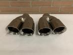 rvs dubbel 3 inch Uitlaat sierstukken set R + L, Auto-onderdelen, Ophalen of Verzenden, Nieuw