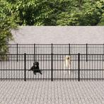 Hondenkennel voor buiten 42,34 m² staal, Nieuw, Verzenden
