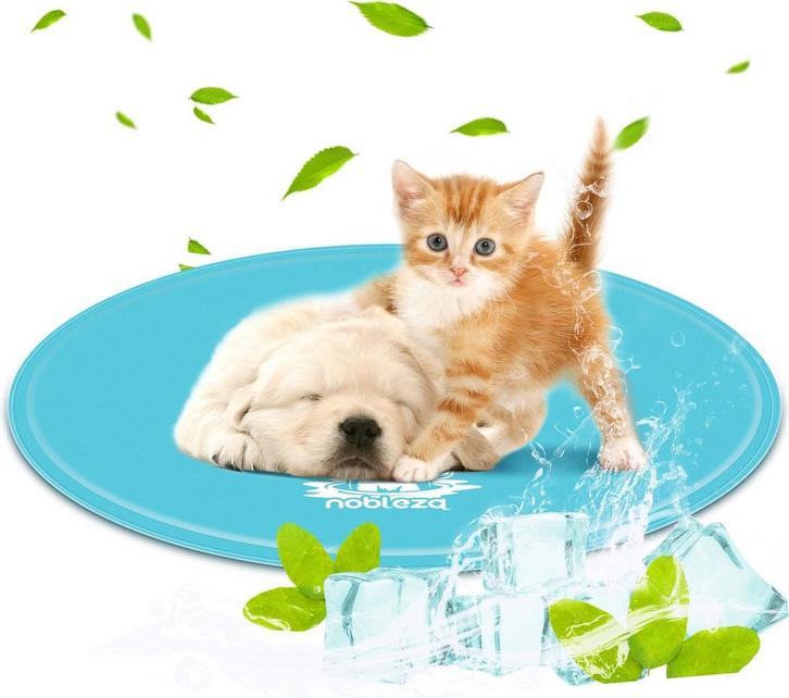 Nobleza Koelmat voor honden en katten - 60x60cm - Blauw, Dieren en Toebehoren, Overige Dieren-accessoires, Verzenden