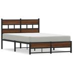 Bedframe 120x190 Metaal | Retour Deal | 64% Korting!, Huis en Inrichting, Slaapkamer | Bedden, Bruin, Verzenden, Nieuw, 190 cm of minder