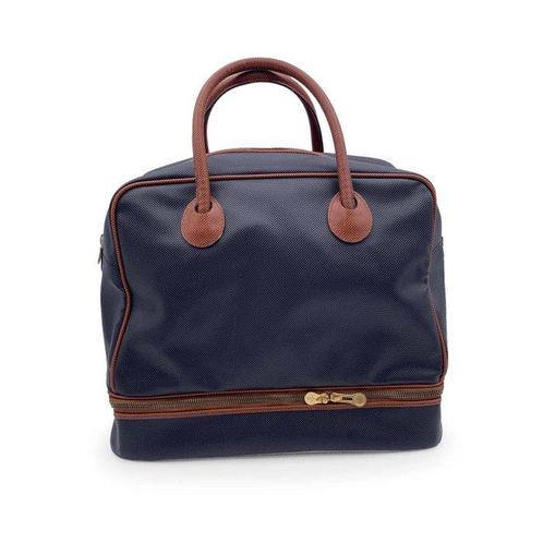 Bottega Veneta Vintage Bicolor Marco Polo Travel Bag Tassen