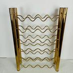 Porte-bouteilles - acier plaqué bronze - range-bouteilles