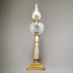 Lamp - 74 cm hoog - Brons, Glas, Onyx, Antiek en Kunst