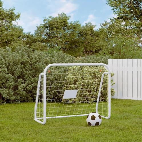 vidaXL Voetbaldoel met net 125x96x60 cm staal en polyester, Sport en Fitness, Voetbal, Nieuw, Verzenden