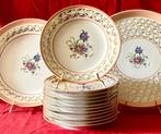 Limoges, CL - Mazay - Dessertservies (14) - Porselein, Goud, Antiek en Kunst