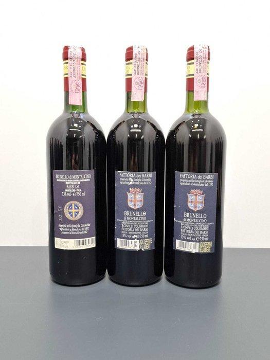 1992 & 1998 x2 Barbi - Brunello di Montalcino DOCG - 3, Verzamelen, Wijnen