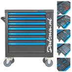 Datona Gevulde gereedschapswagen Black Line 7 lades 5 lades, Ophalen of Verzenden, Nieuw