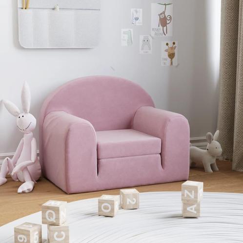vidaXL Kinderslaapbank zacht pluche roze, Kinderen en Baby's, Kinderkamer | Overige Meubels, Nieuw, Verzenden