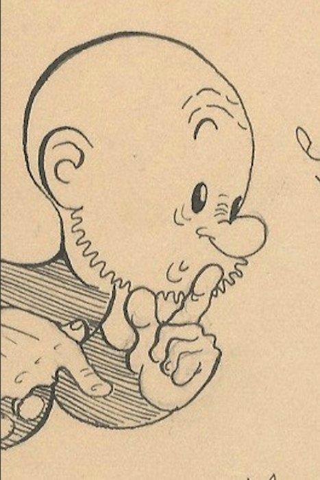 Dulieu, Jean - 1 Original drawing - Paulus de Boskabouter -, Boeken, Stripverhalen