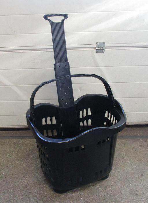 Trolley, Boodschappenmand, Winkelmand met 2 wielen, zwart 43, Zakelijke goederen, Kantoor en Winkelinrichting | Winkel en Inventaris