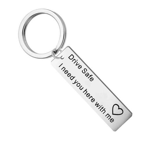 Fako Bijoux® - Sleutelhanger Drive Safe, I Need You Here, Verzamelen, Sleutelhangers, Verzenden
