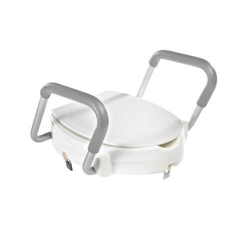 Toiletverhoger Met Armleuningen BWS Ludo Wit, Doe-het-zelf en Bouw, Sanitair, Bad, Nieuw, Ophalen of Verzenden