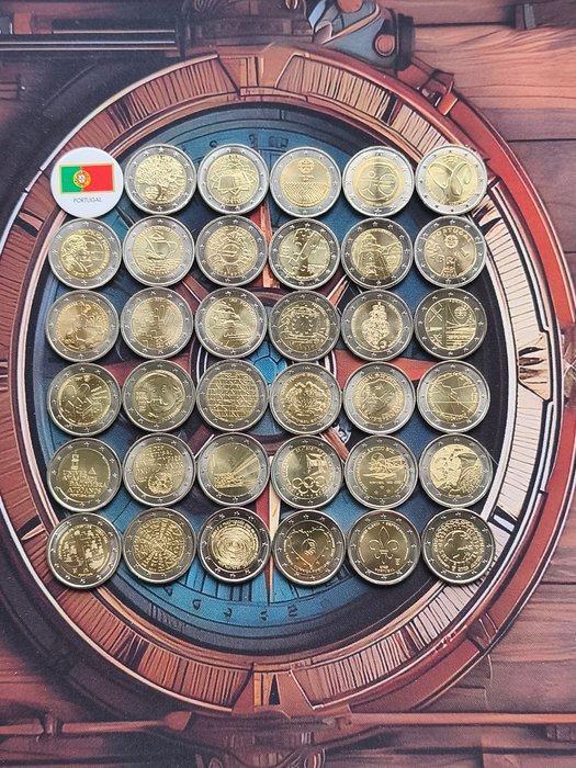 Portugal. 2 Euro 2007/2025 (35 coins) (Zonder Minimumprijs), Postzegels en Munten, Munten | Europa | Euromunten