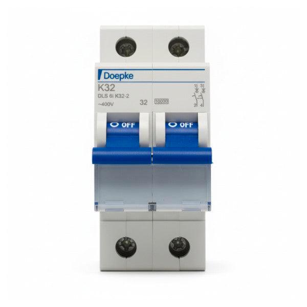 Bieden: 6x Doepke DLS6i K32-2 Marine Circuit Braker  2-Pole, Sports nautiques & Bateaux, Accessoires navigation, Enlèvement ou Envoi