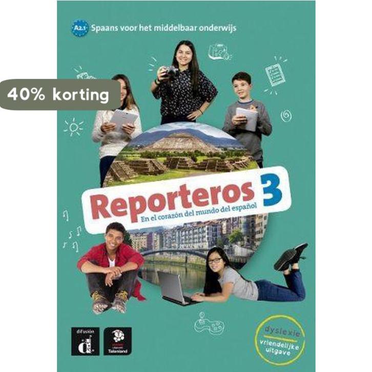 Reporteros 3 - Tekstboek - Talenland versie / A2.1 /, Boeken, Schoolboeken, Gelezen, Verzenden