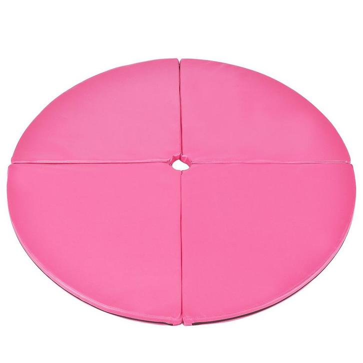 2dekans | Coast Paaldansmat Ø150 x 5 cm Roze – Opvouwbare, Sport en Fitness, Fitnessmaterialen, Ophalen of Verzenden