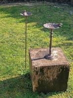 Beeld, vogeldrinkbakken - 90 cm - gietijzer
