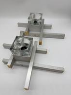 Gaetano Sciolari - Wandlamp (2) - Cubic - Glas, Aluminium