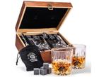 Veiling - Whisky set 8 Koelstenen en 2 Whiskey Glazen, Tickets en Kaartjes