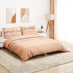 vidaXL Dekbedovertrekset 260x240 cm katoen roze, Verzenden, Nieuw