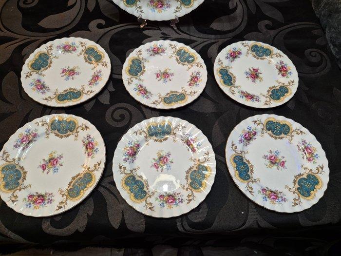 Royal Albert - Gebak/taartset (7) - Berkeley - Porselein -, Antiek en Kunst, Antiek | Meubels | Tafels