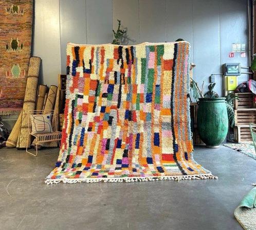 Modern Colorful Abstract Berber Moroccan Area Wool Rug -, Huis en Inrichting, Stoffering | Tapijten en Vloerkleden