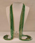sculptuur, Collana sciarpina microconterie. - 108 cm -