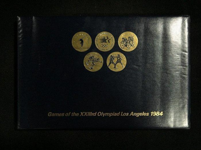Set of 24 / Los Angeles Olympics Commemorative Medal / USA, Verzamelen, Overige Verzamelen