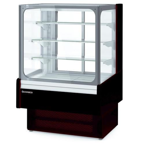 Koelvitrine | 360L | Zwart/Grijs | +2°C/+8°C | 4 Schappen |, Zakelijke goederen, Horeca | Keukenapparatuur, Nieuw in verpakking