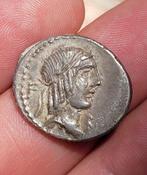 République romaine. L. Calpurnius Piso Frugi, 90 BC.