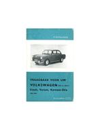 1961 -1964 VOLKSWAGEN 1500 & 1500 S VRAAGBAAK NEDERLANDS, Autos : Divers, Modes d'emploi & Notices d'utilisation, Ophalen of Verzenden